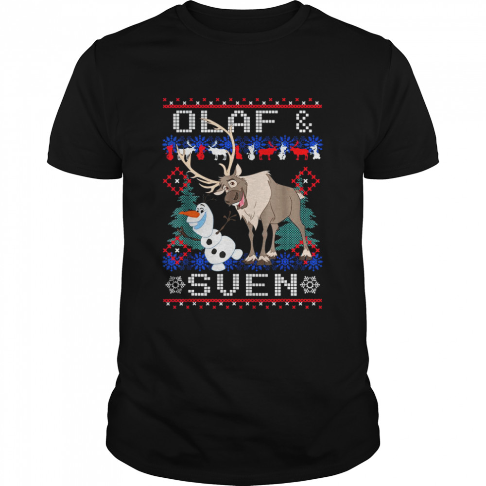 Disney Frozen Olaf Sven Ugly Christmas T-Shirt