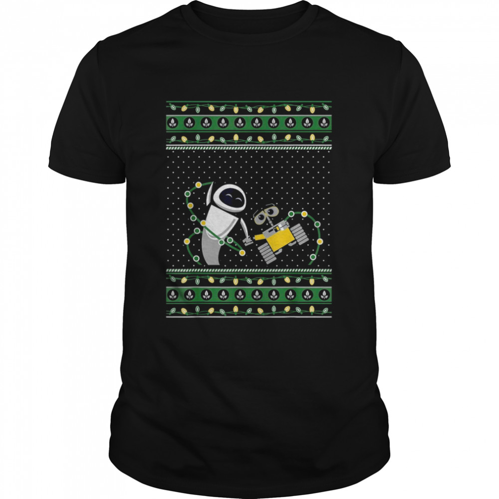 Disney Pixar Wall E Eve Ugly Christmas T-Shirt