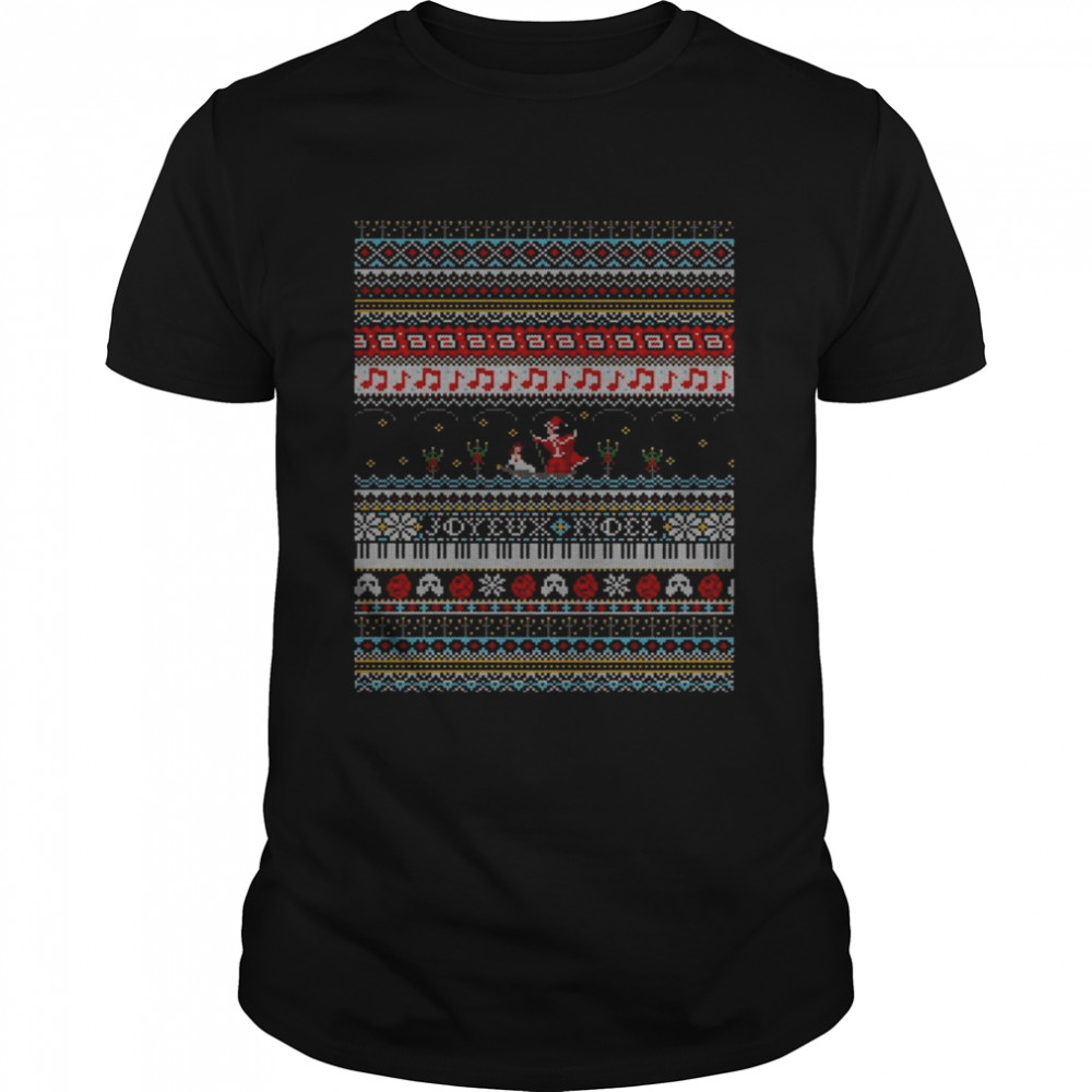 Holiday Graphic Knit Pattern shirt