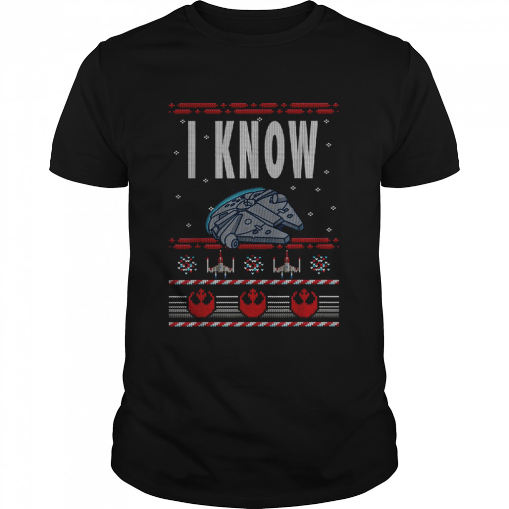 I Know Star Trek Knit Pattern shirt