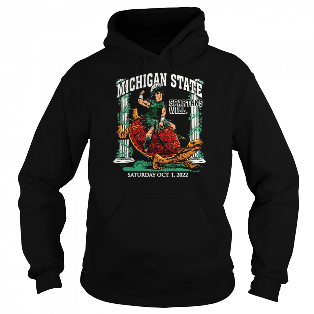 Michigan State Spartans Vs. Maryland Terrapins Game Day 2022  Unisex Hoodie