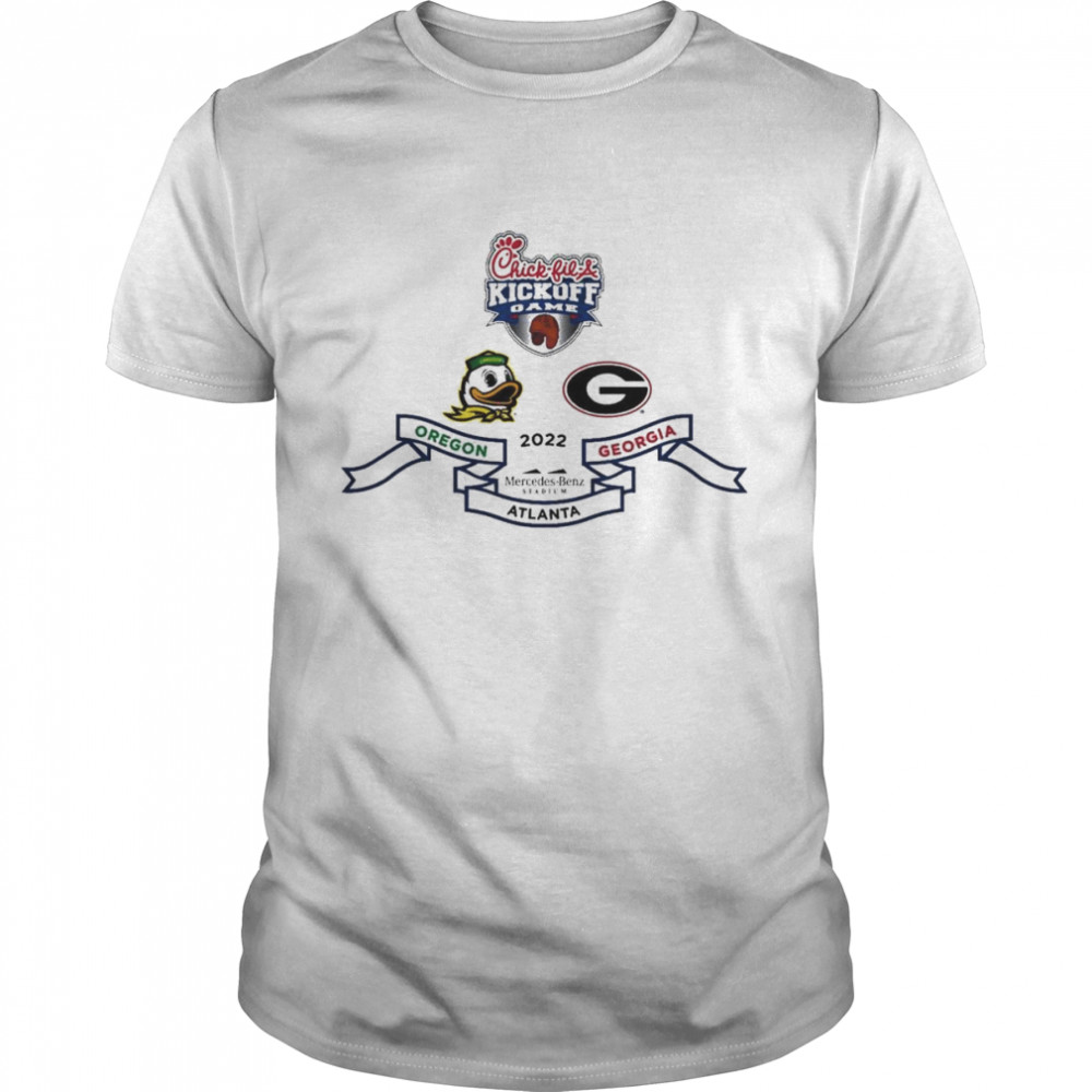 Oregon Vs Georgia 2022 Kickoff Game Downfield Matchup shirt