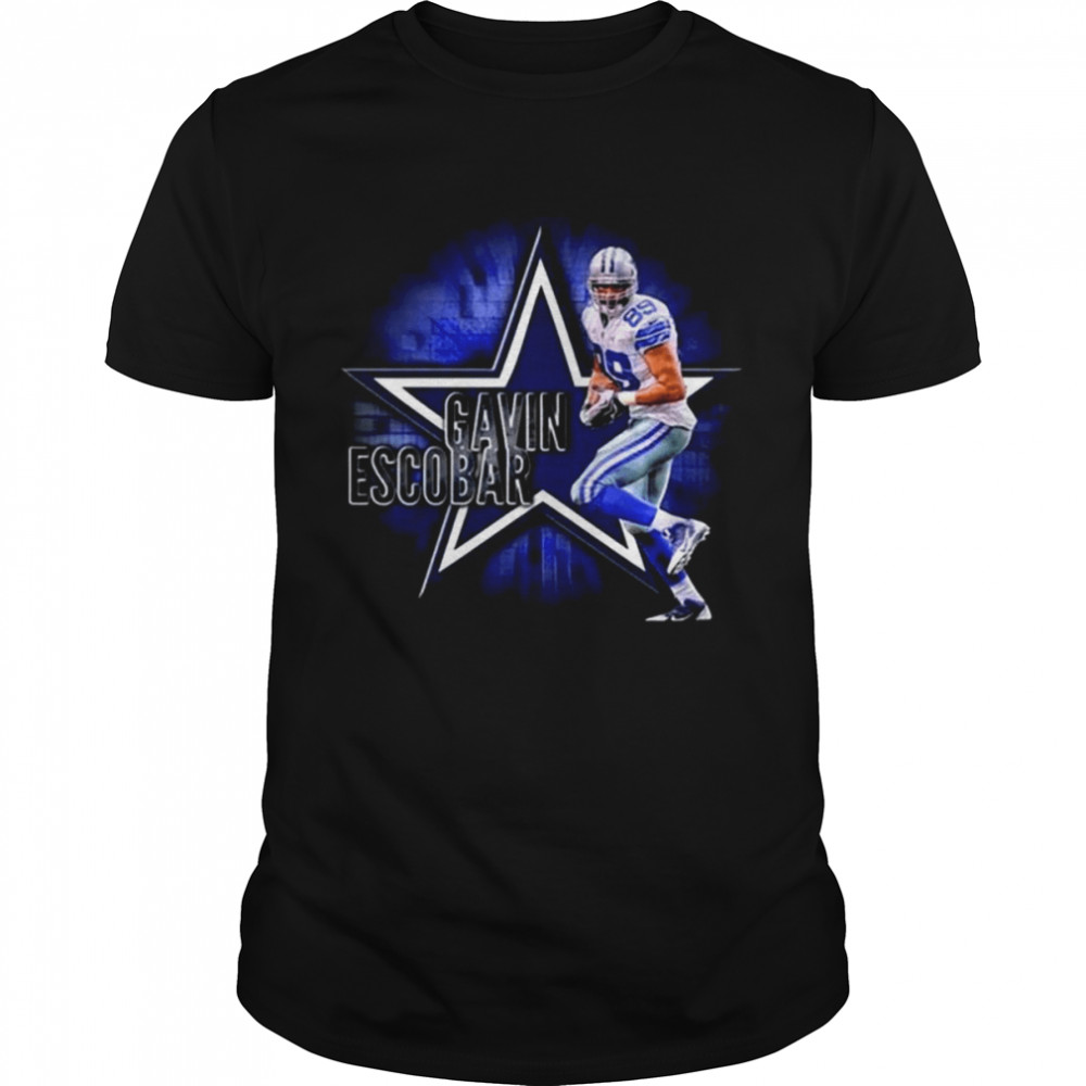 Rip Gavin Escobar 1991-2022 Dallas Gavin Escobar Football Player Shirt