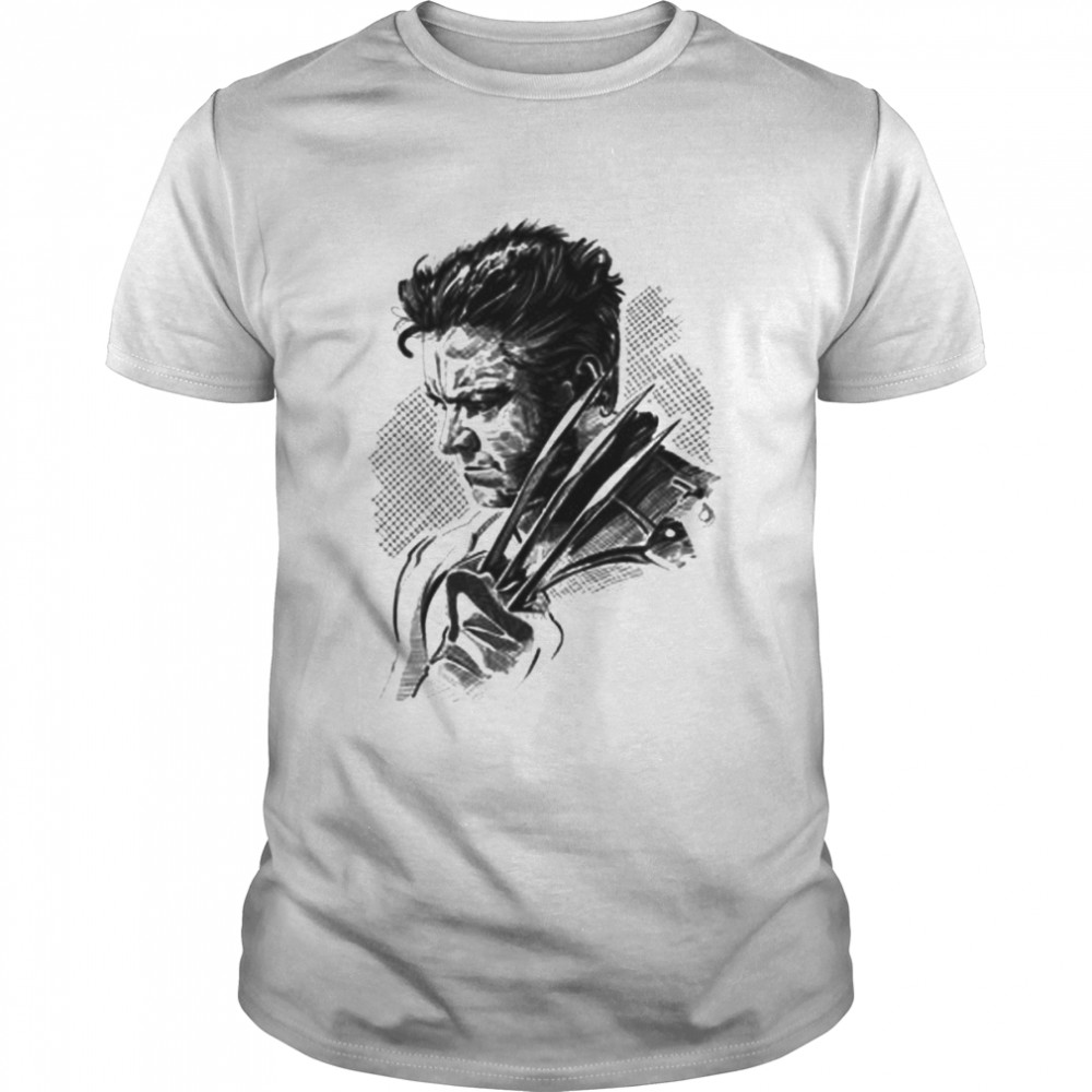 Sketch Art Hugh Jackmans Logan shirt