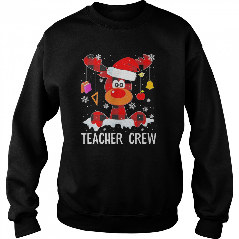 Teacher Crew Reindeer Christmas  Unisex Sweatshirt