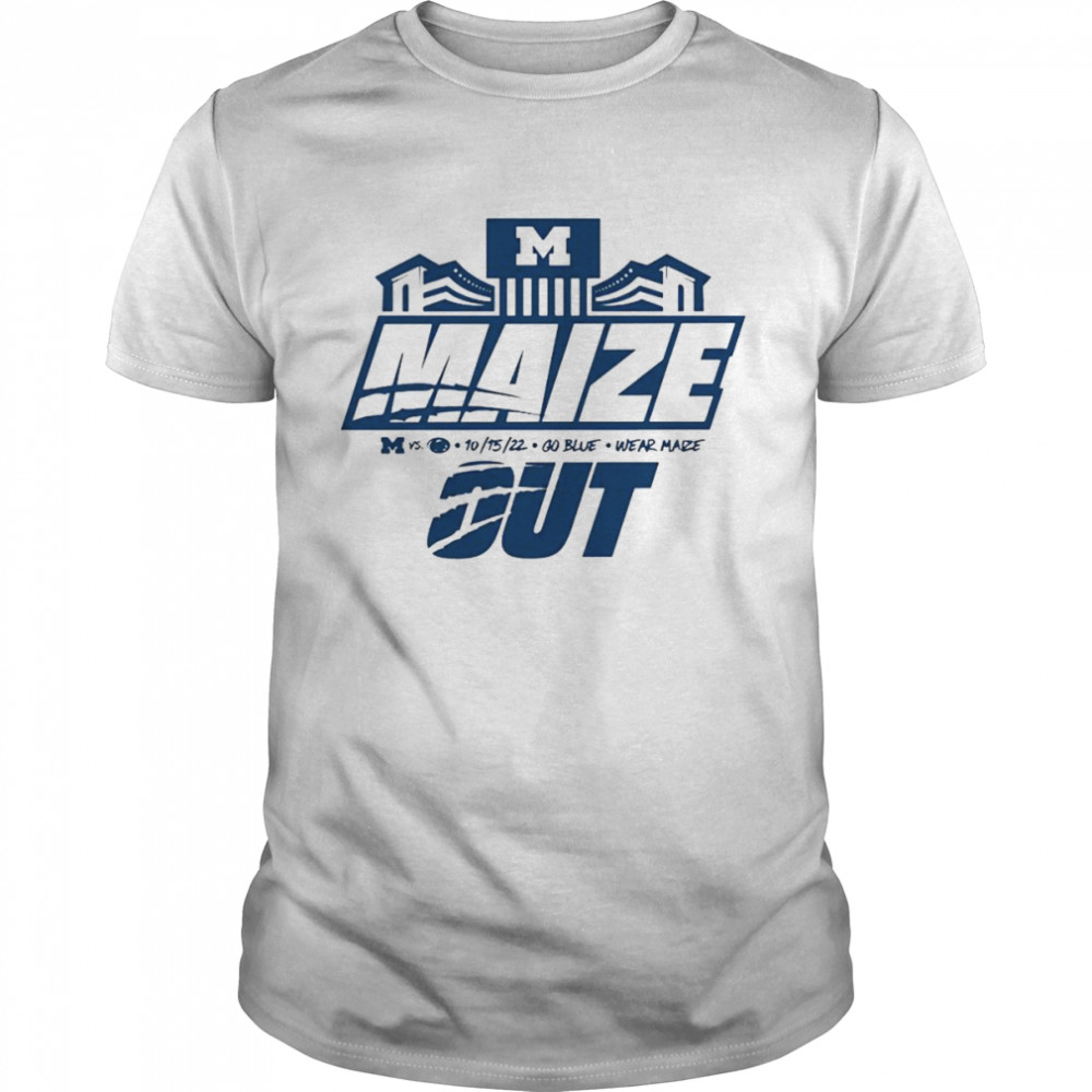 University of Michigan Football Maize Out Game Tee shirt