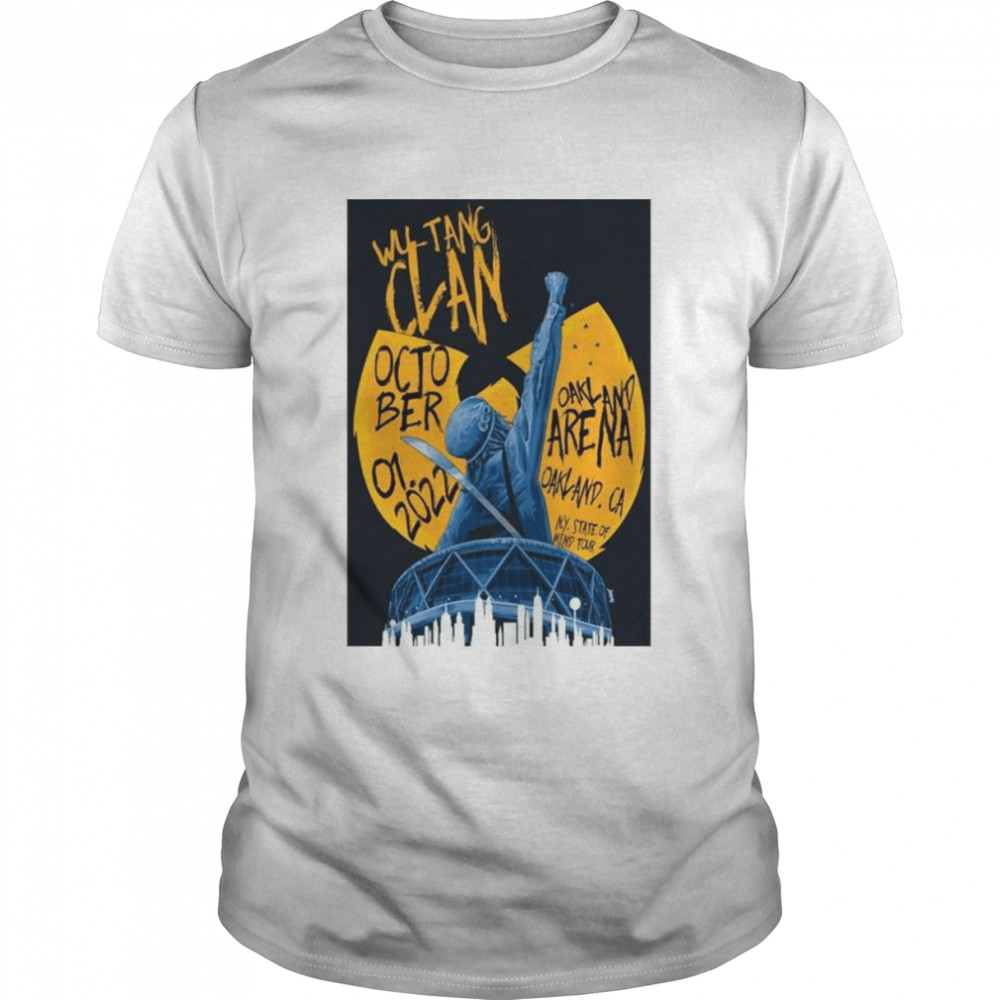 Wu-Tang Clan & Nas NY State Of Mind Tour Oakland CA Oct 1 22 Shirt