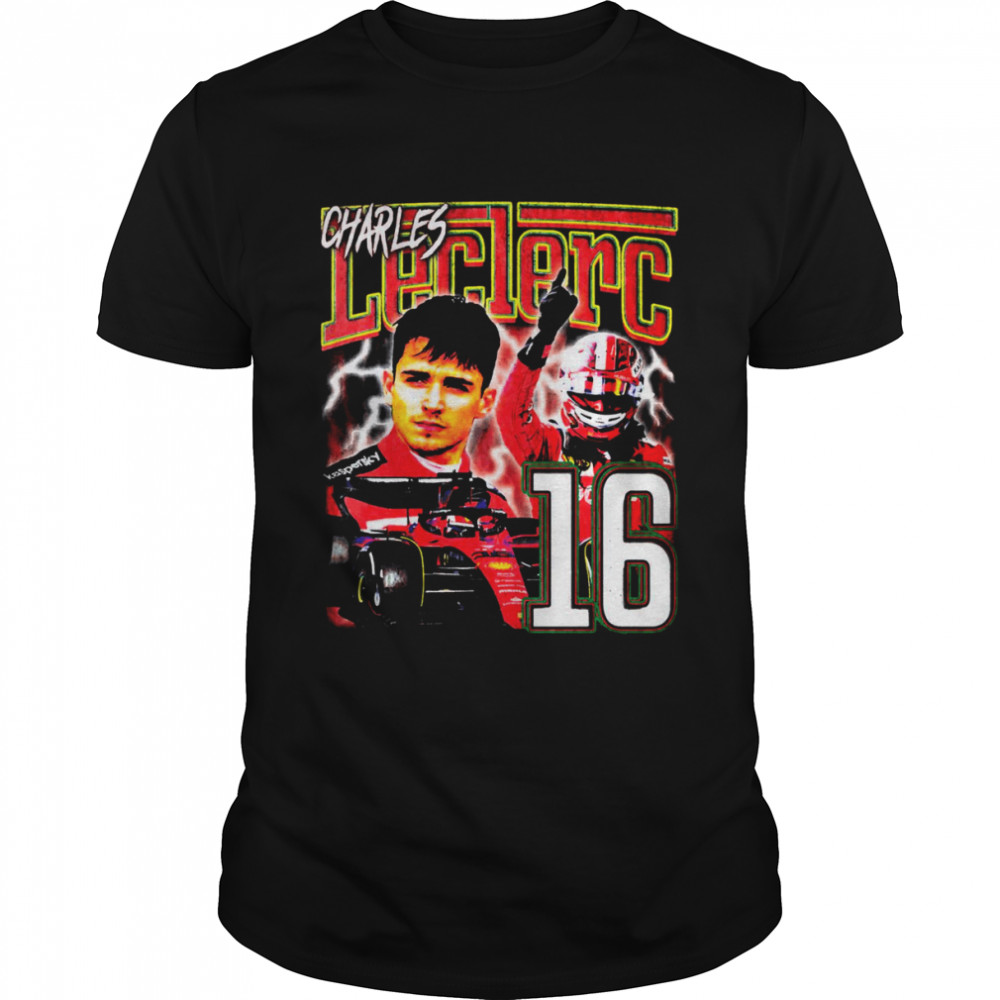 #16 Charles Leclerc Art Bootleg shirt