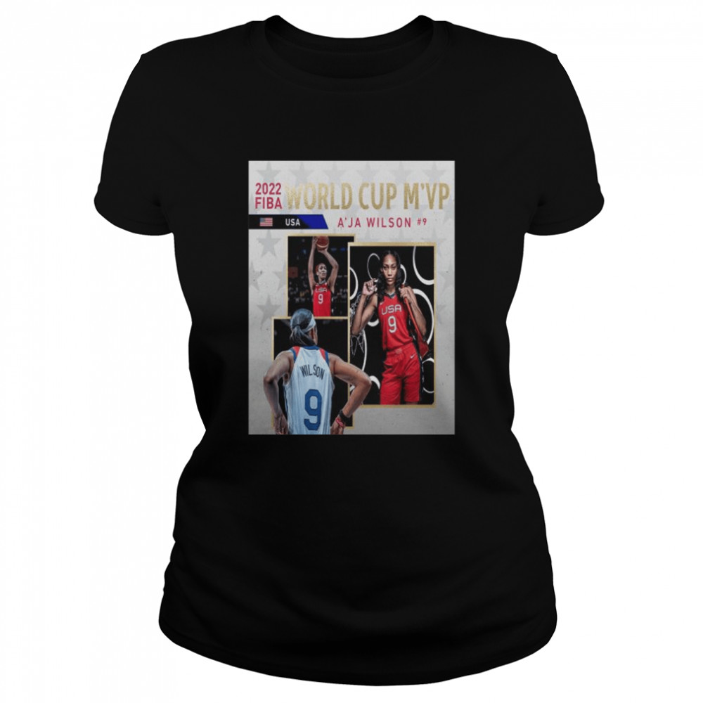 2022 fiba world cup mvp is aja wilson shirt Classic Women's T-shirt