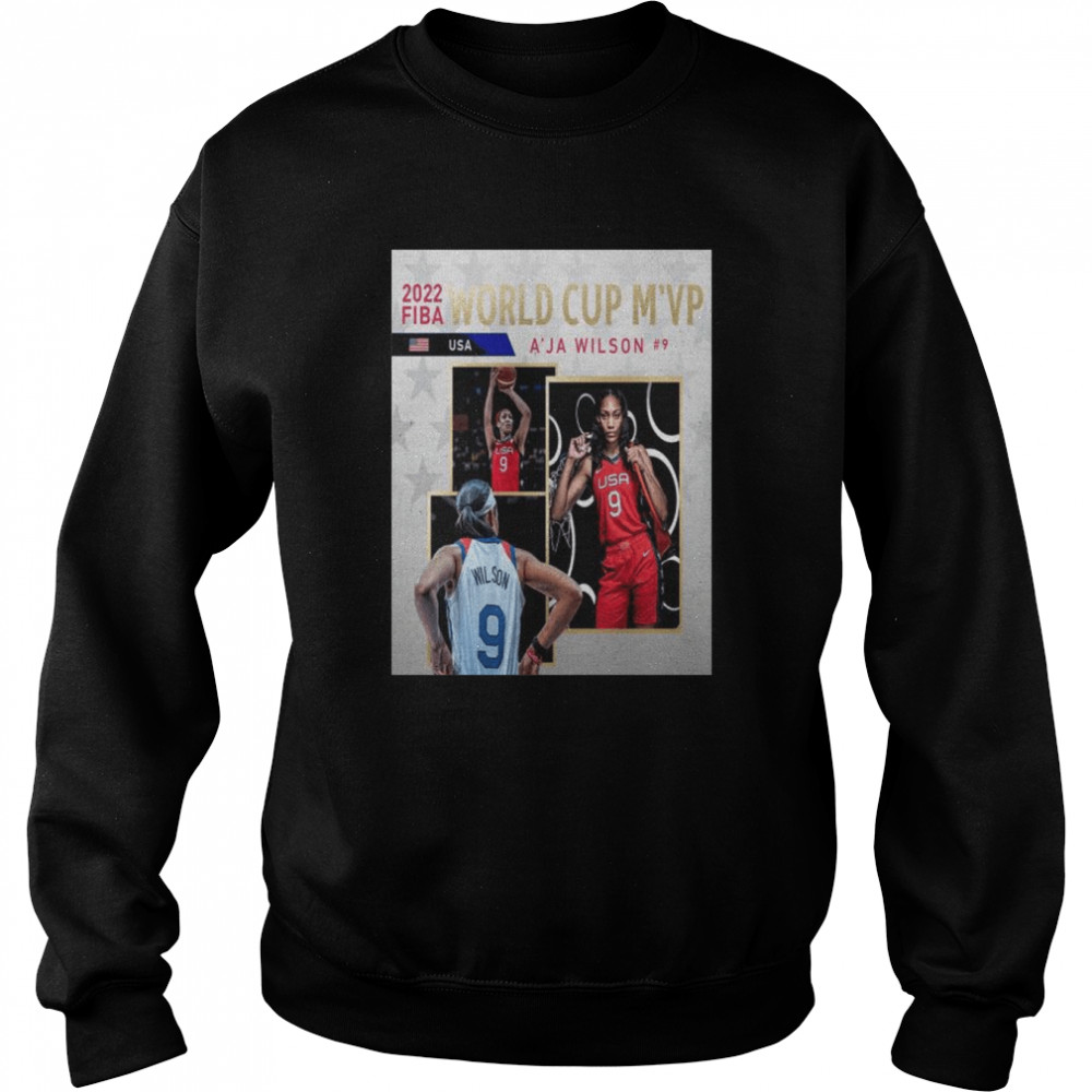 2022 fiba world cup mvp is aja wilson shirt Unisex Sweatshirt