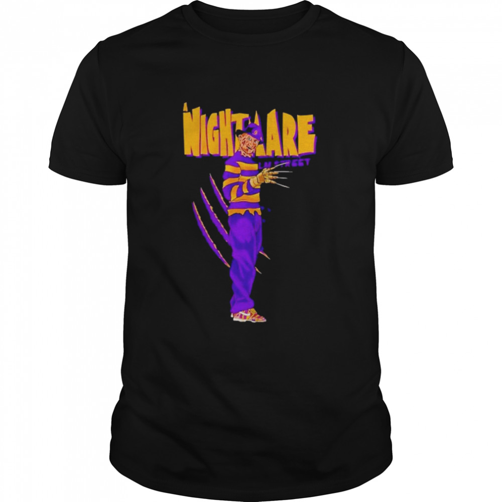 A Nightmare On Elm Street Freddy Krueger Los Angeles Lakers Halloween Shirt