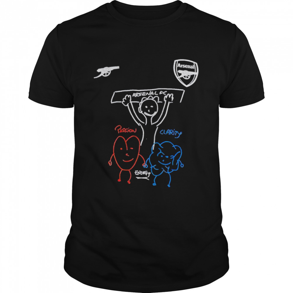 Arsenal FC passion clarity energy unisex T-shirt