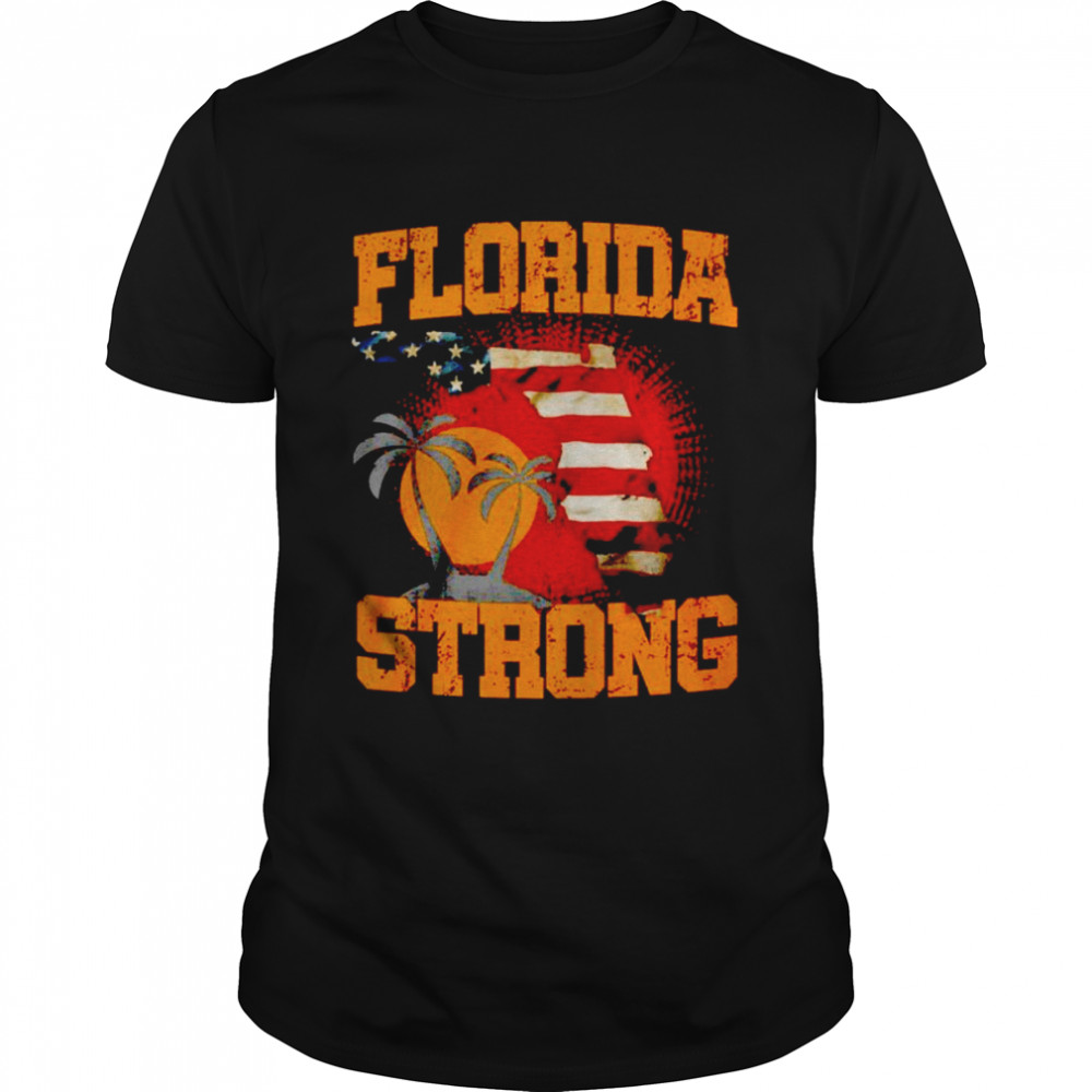 Florida strong US flag shirt