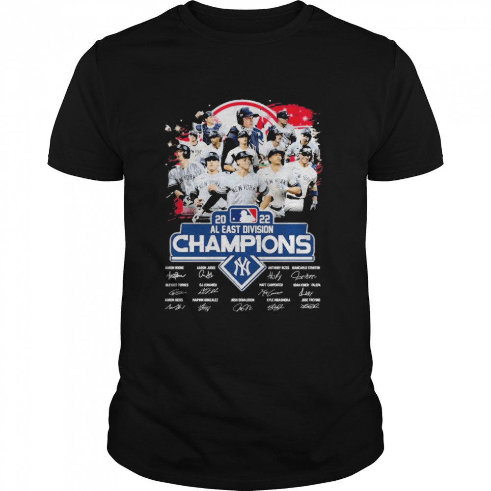 MLB 2022 AL east Division Champions New York Mets signatures shirt