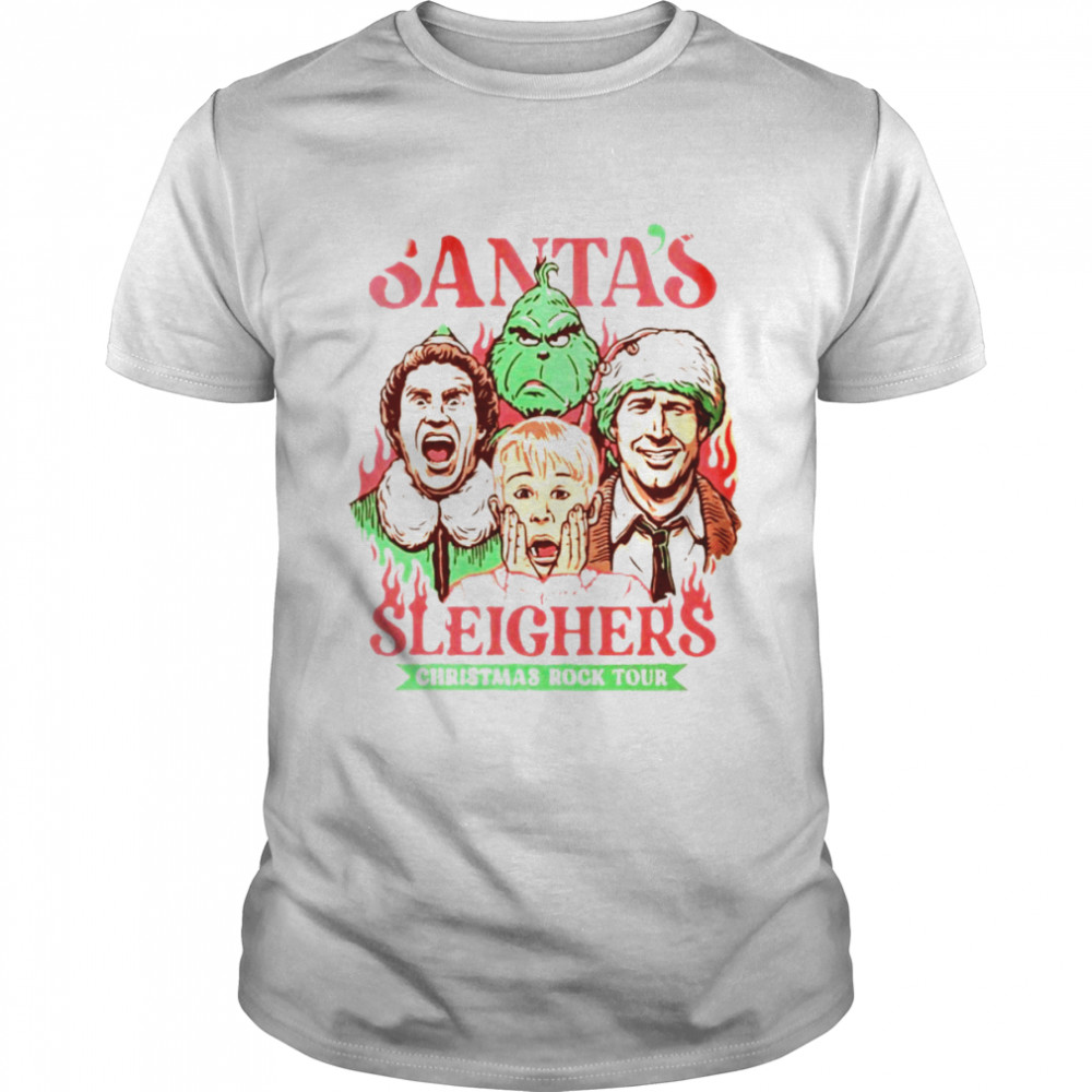 Santa Sleighers Christmas Rock Tour shirt