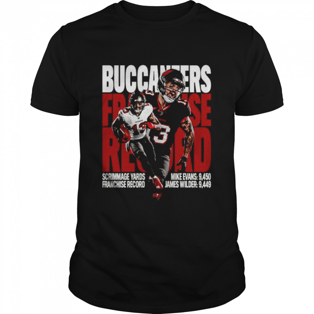 Tampa bay buccaneers scrimmage yards franchise record shirt