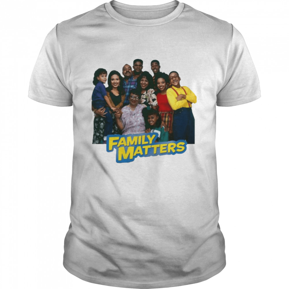 All Characters Design Family Matters shirt