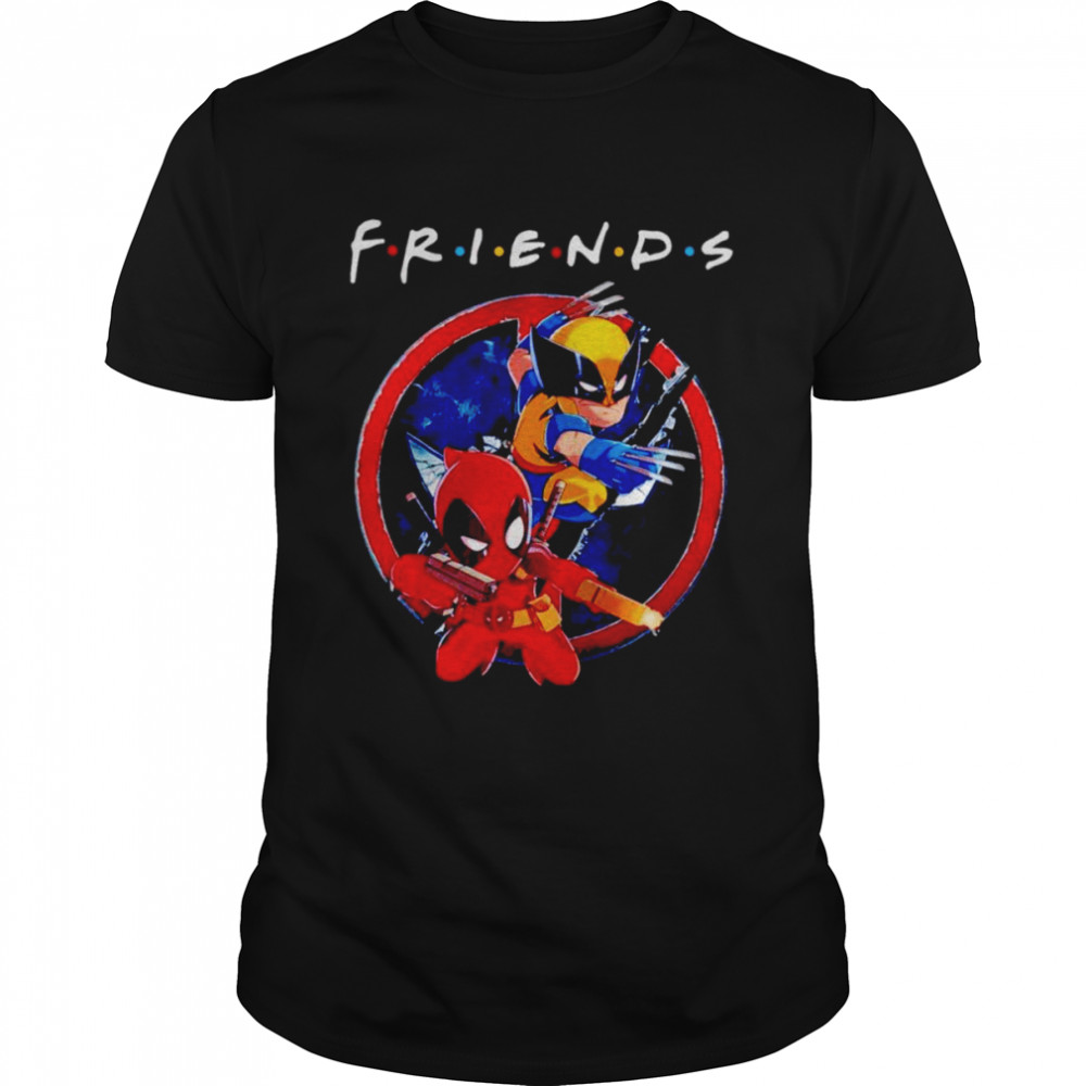 Deadpool and Wolverine friends shirt