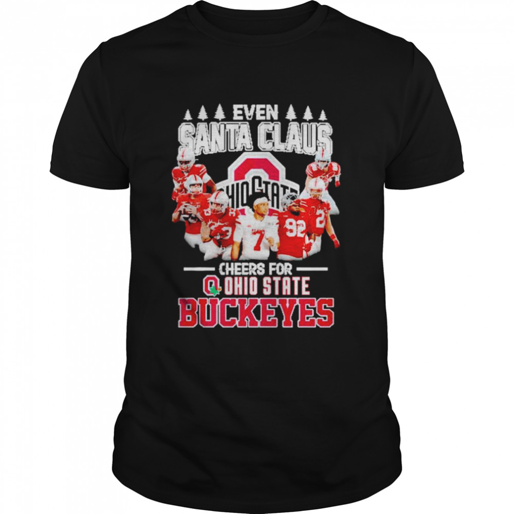 Even santa claus cheers for Ohio State Buckeyes signatures shirt