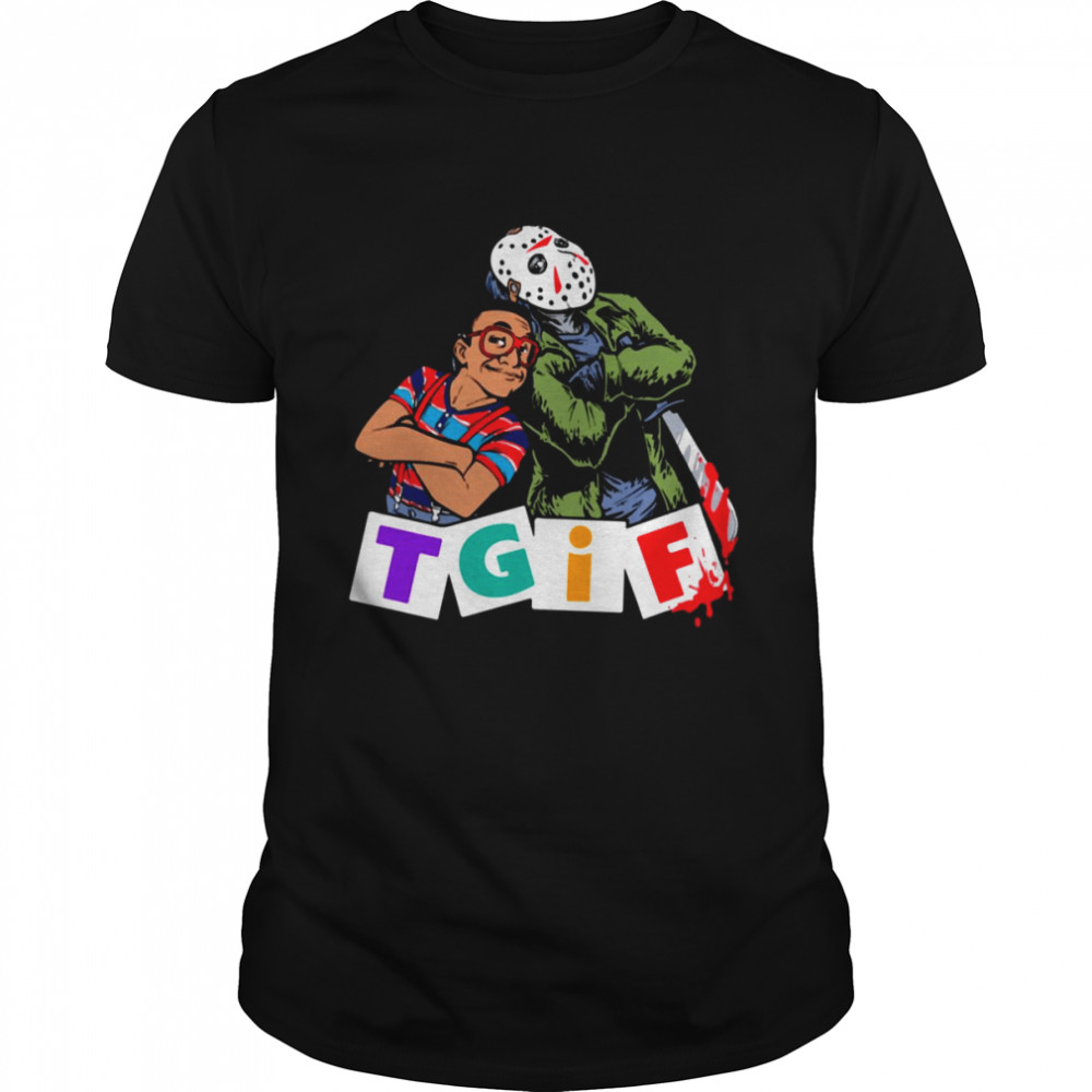 Tgif Jason & Urkel Jason Voorhees Horror shirt