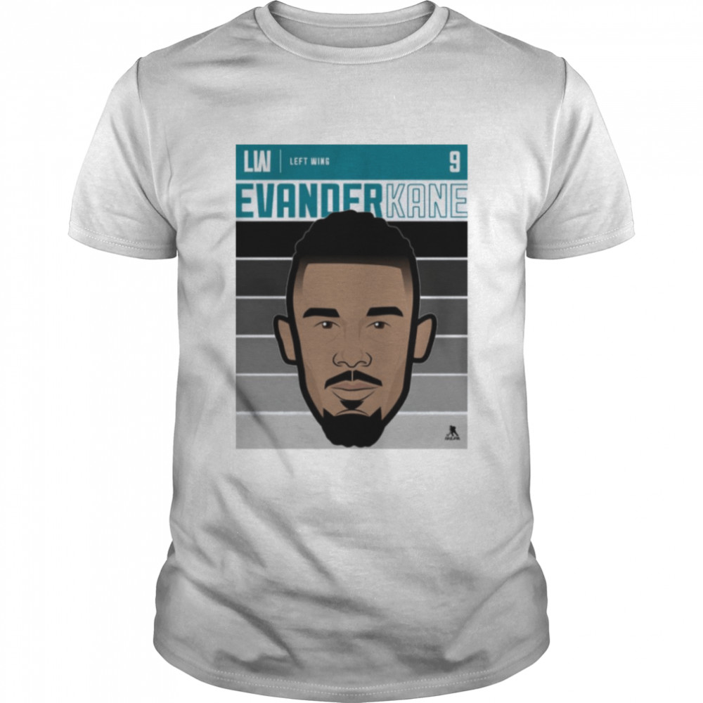 Animated Portrait Ice Hockey Evander Kane Fade shirt