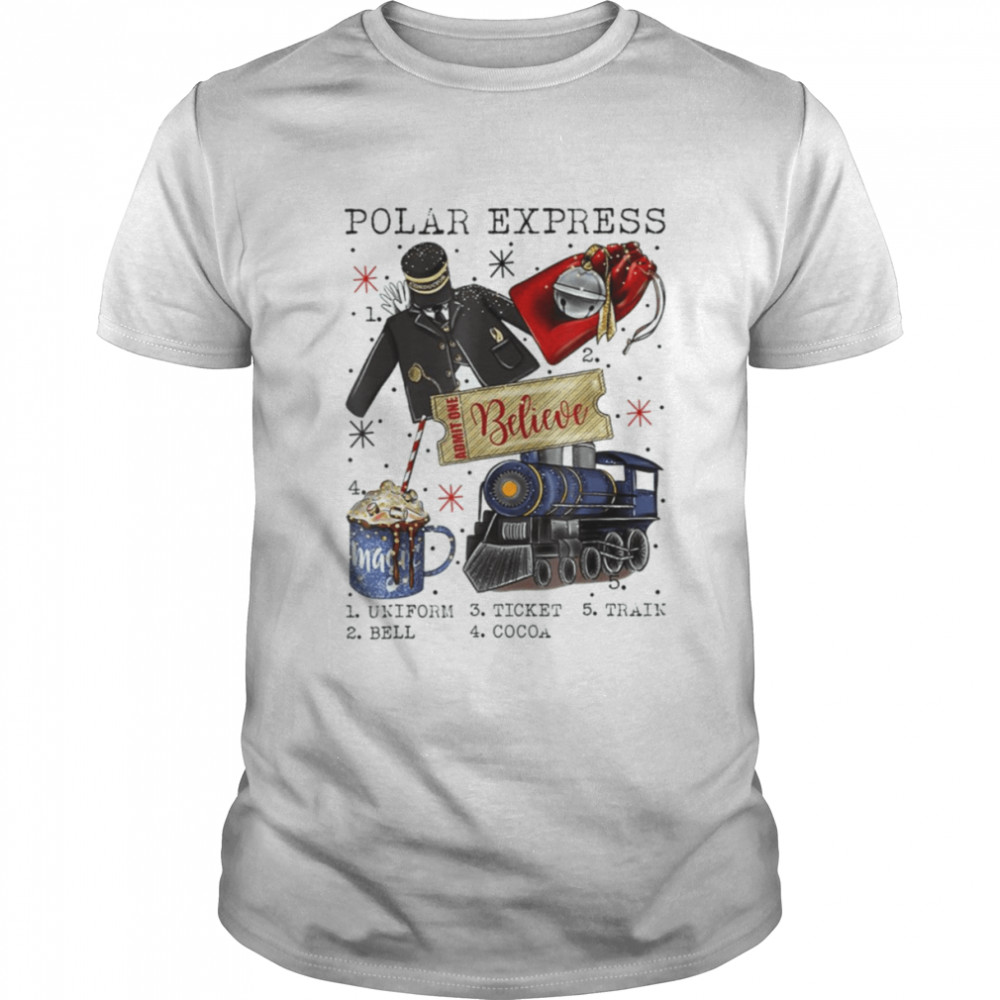 Christmas North Pole Polar Express All Abroad Xmas shirt