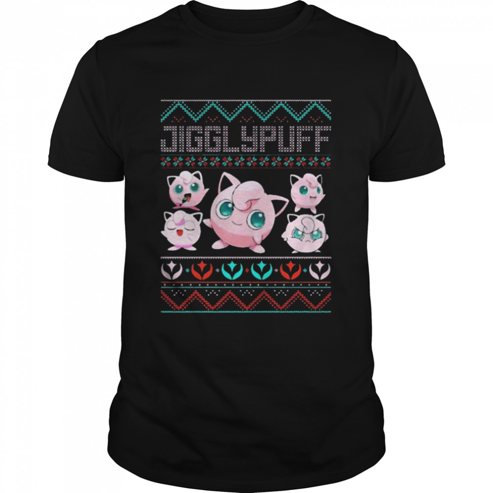 Jigglypuff Pokemon Christmas T-Shirt