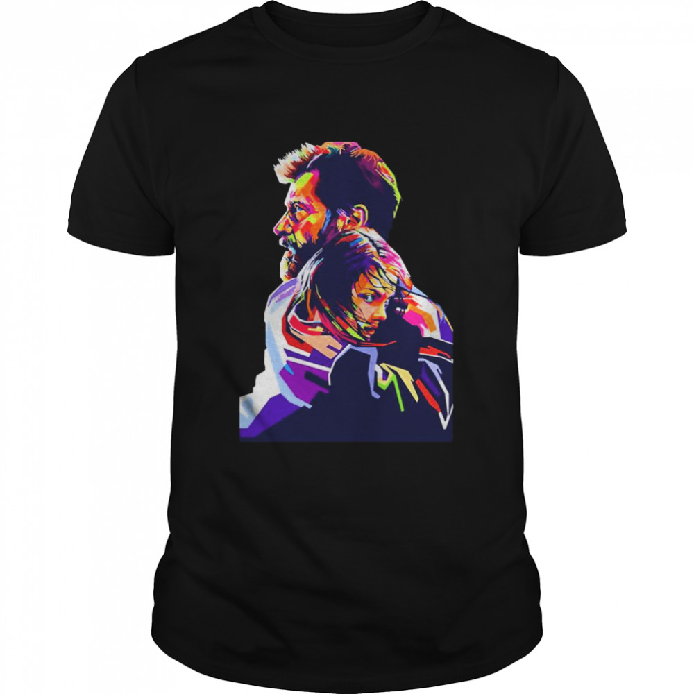 Logan The Old Man And The Daughter Hugh Jackman shirt