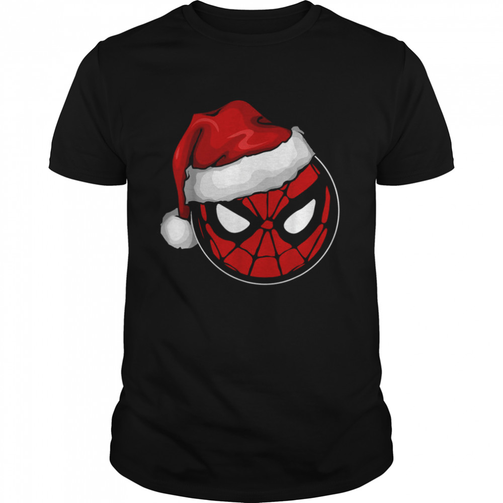 Marvel Christmas Spider Man Santa Hat Spiderman Christmas T-Shirt