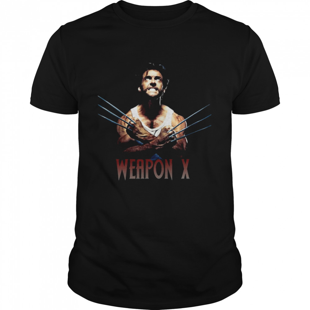 Metal Baby Wolverine Weapon X Boys Hugh Jackman shirt