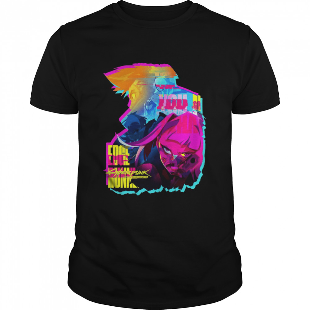 Neon David & Lucy Edgerunners shirt