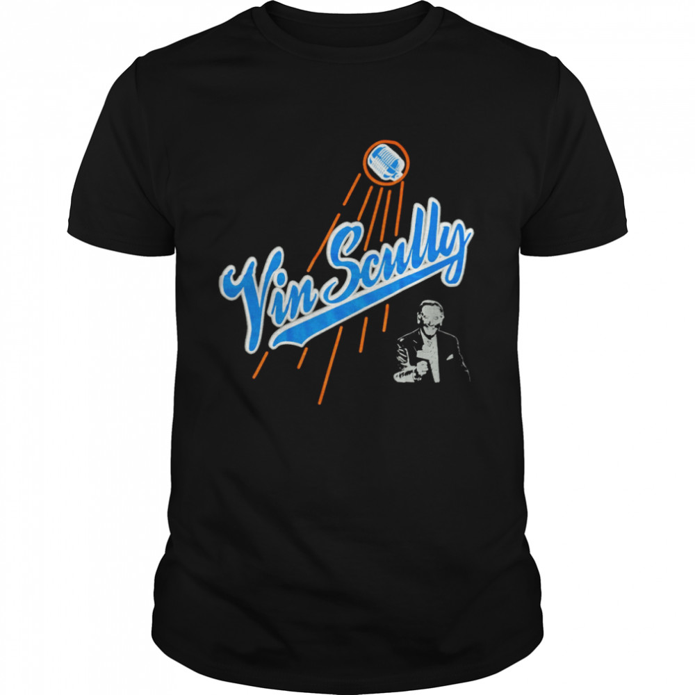 NEW!! RIP Legend Vin Scully 2022 Los Angeles Dodgers Thank You shirt