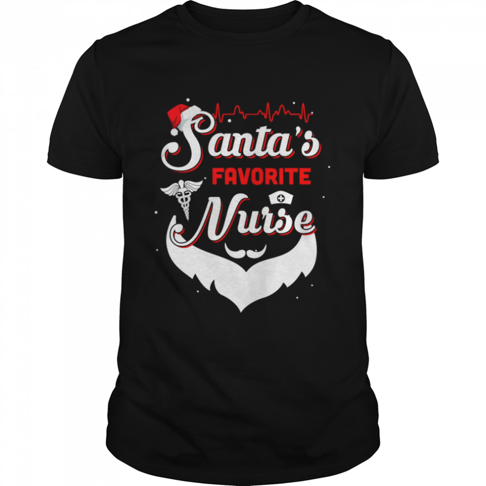 Nursing Santa’s Favorite Nurse Christmas T-Shirt