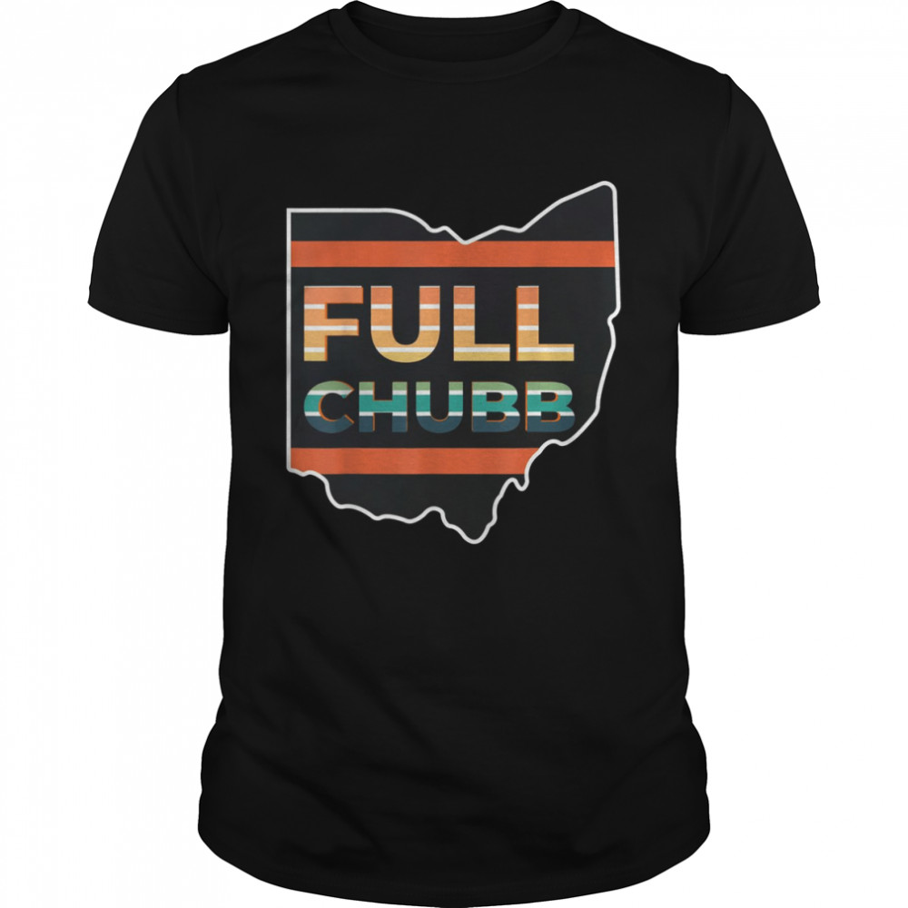 Retro Full Football Vintage love Browns Chubb Cleveland T-Shirt