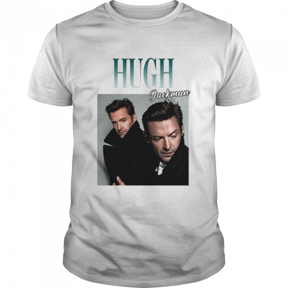 Retro Portrait Hugh Jackman Wolverine shirt