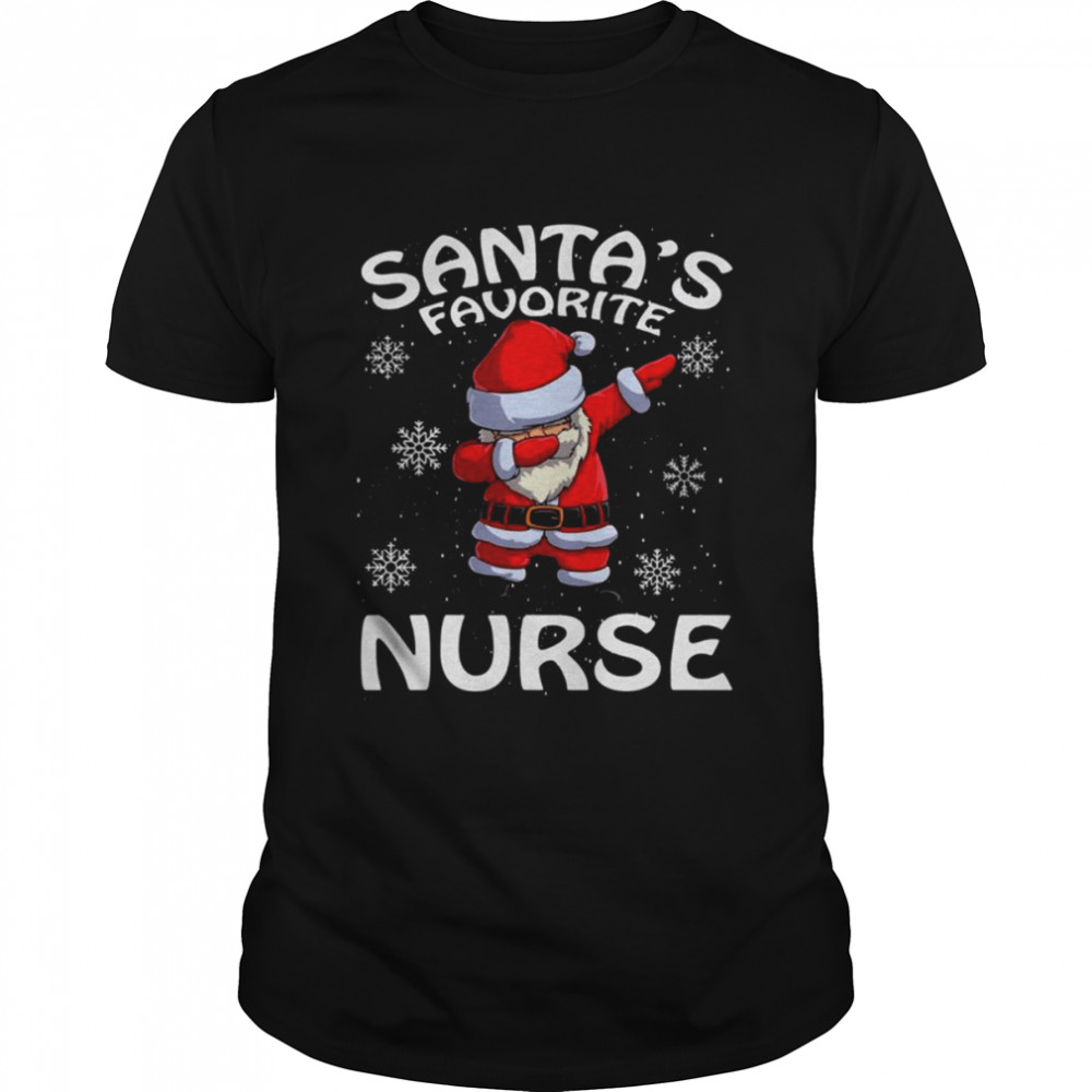 Santa’s Favorite Nurse Christmas Shirt