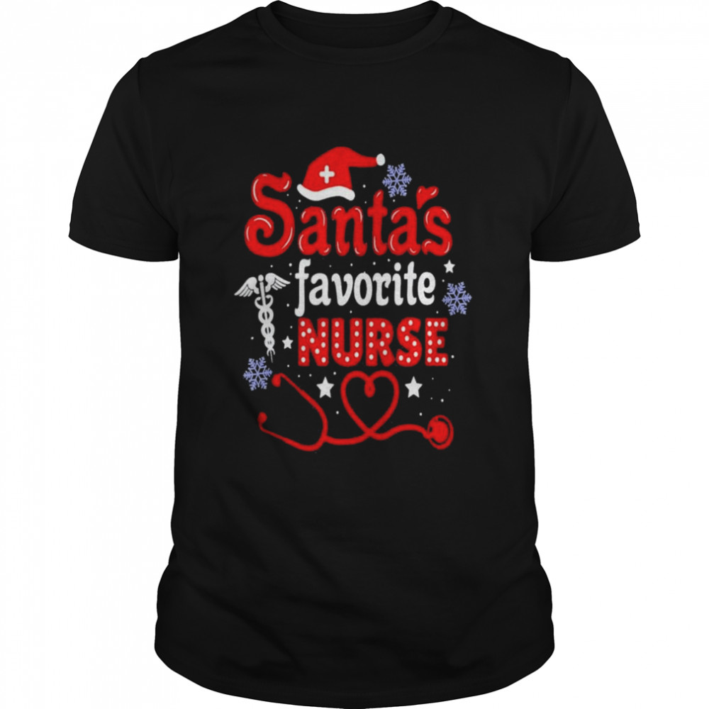 Santa’s Favorite Nurse Christmas T-Shirt