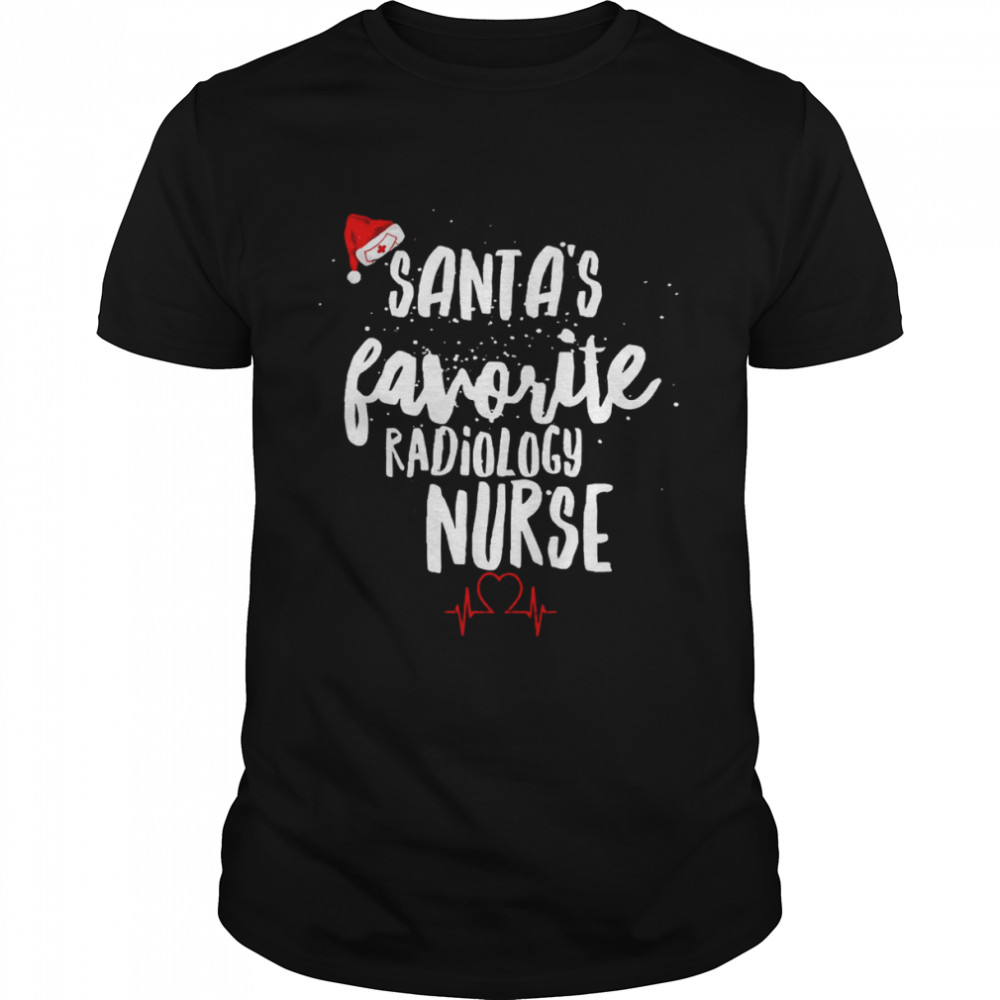 Santa’s Favorite Radiology Nurse Christmas T-Shirt