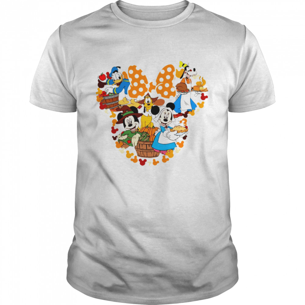 Unique Mickey Mouse Characters Welcome Thanksgiving Mickey Mouse Thanksgiving T-Shirt