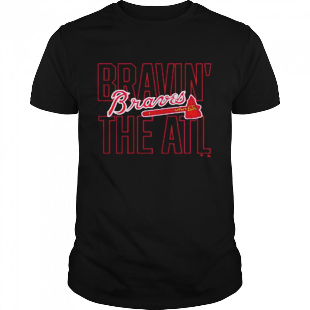 Atlanta braves 2022 navy bravin the all pitch out shirt