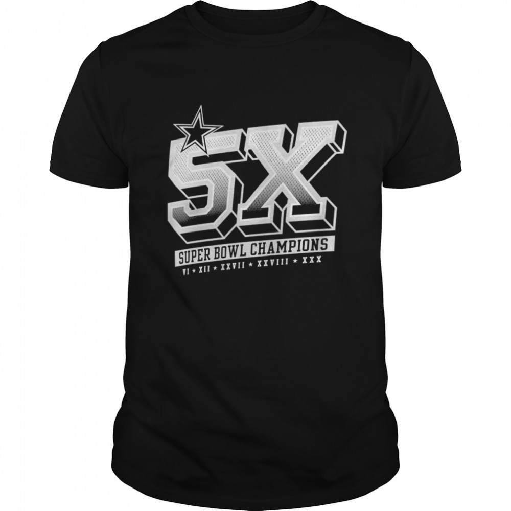 Dallas Cowboys 5X Super Bowl Champions shirt