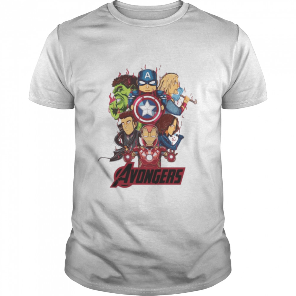 Fanart The Avongers Funny Squad Marvel shirt