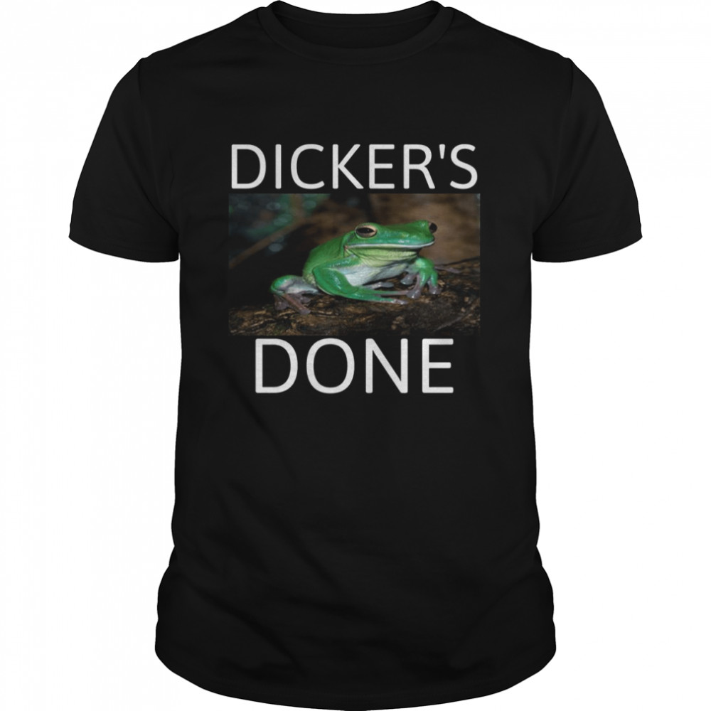 Green Frog Dicker’s Done Tallah shirt