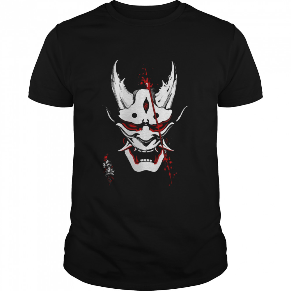 Japanese Samurai Demon Mask Traditional Samurai Warrior shirt