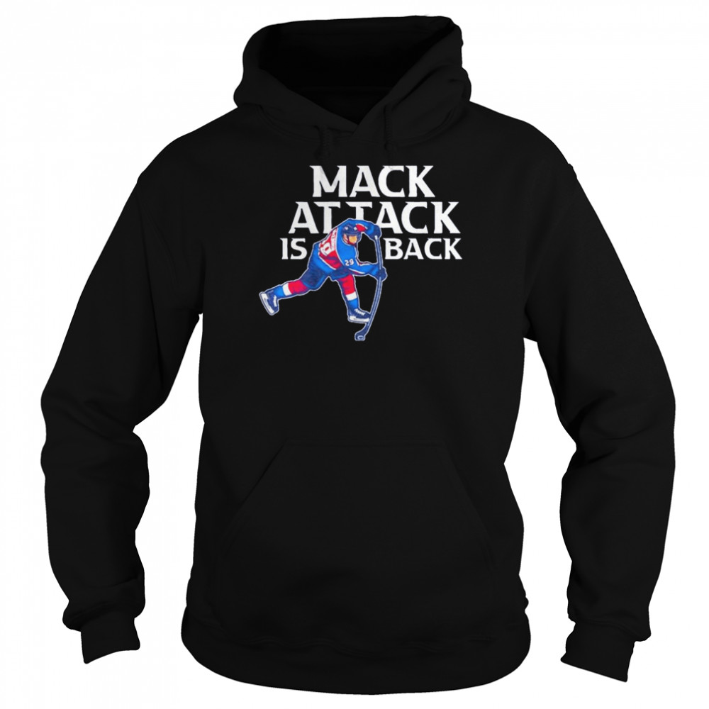 Mack Attack Is Back Ice Hockey Player Nathan Mackinnon shirt Unisex Hoodie