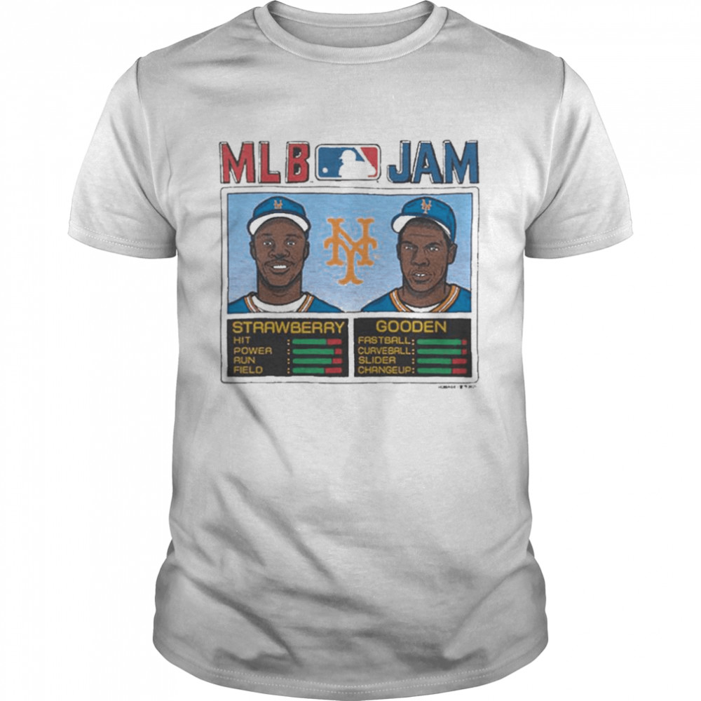 MLB Jam New York Mets Strawberry And Gooden shirt