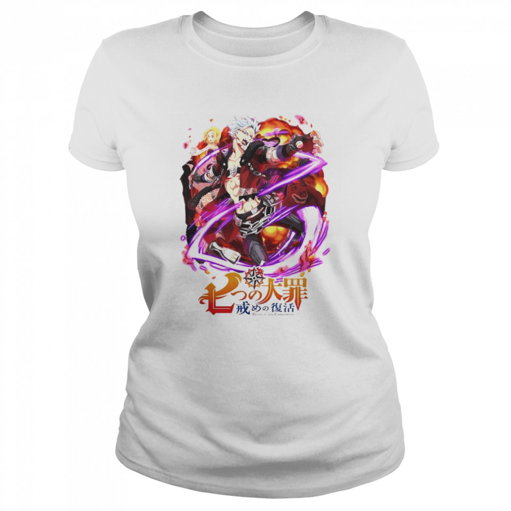 Nanatsu No Taizai Ban The Seven Deadly Sins Meliodas Anime shirt Classic Women's T-shirt