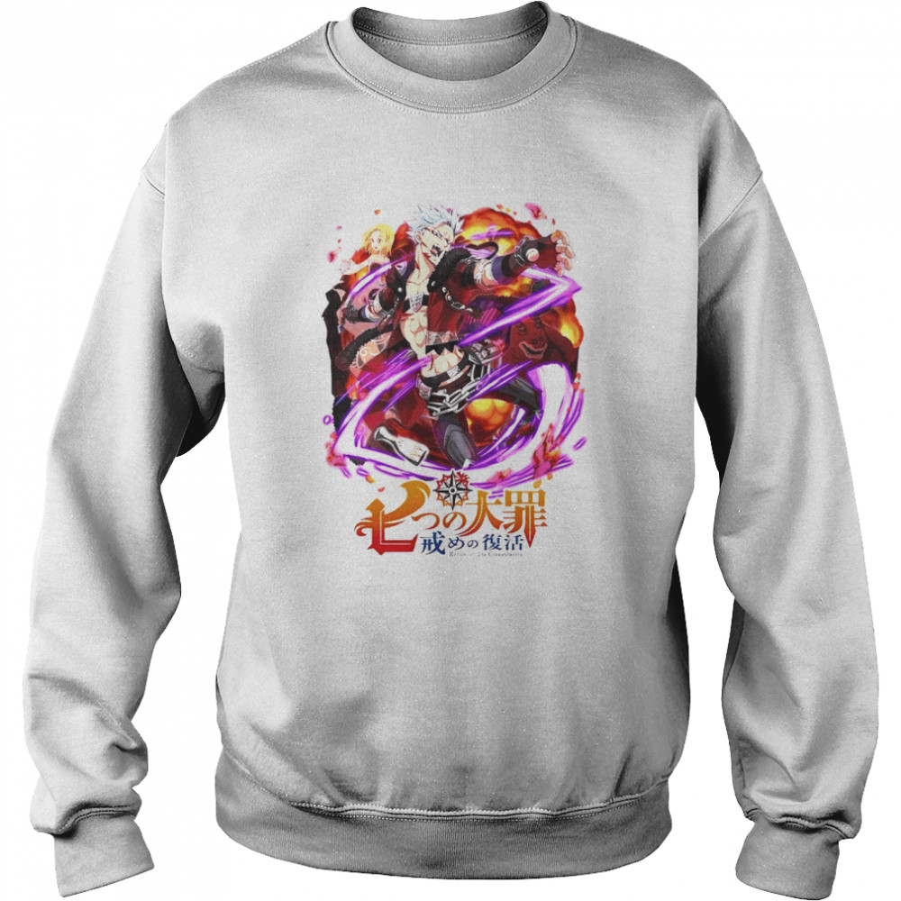 Nanatsu No Taizai Ban The Seven Deadly Sins Meliodas Anime shirt Unisex Sweatshirt