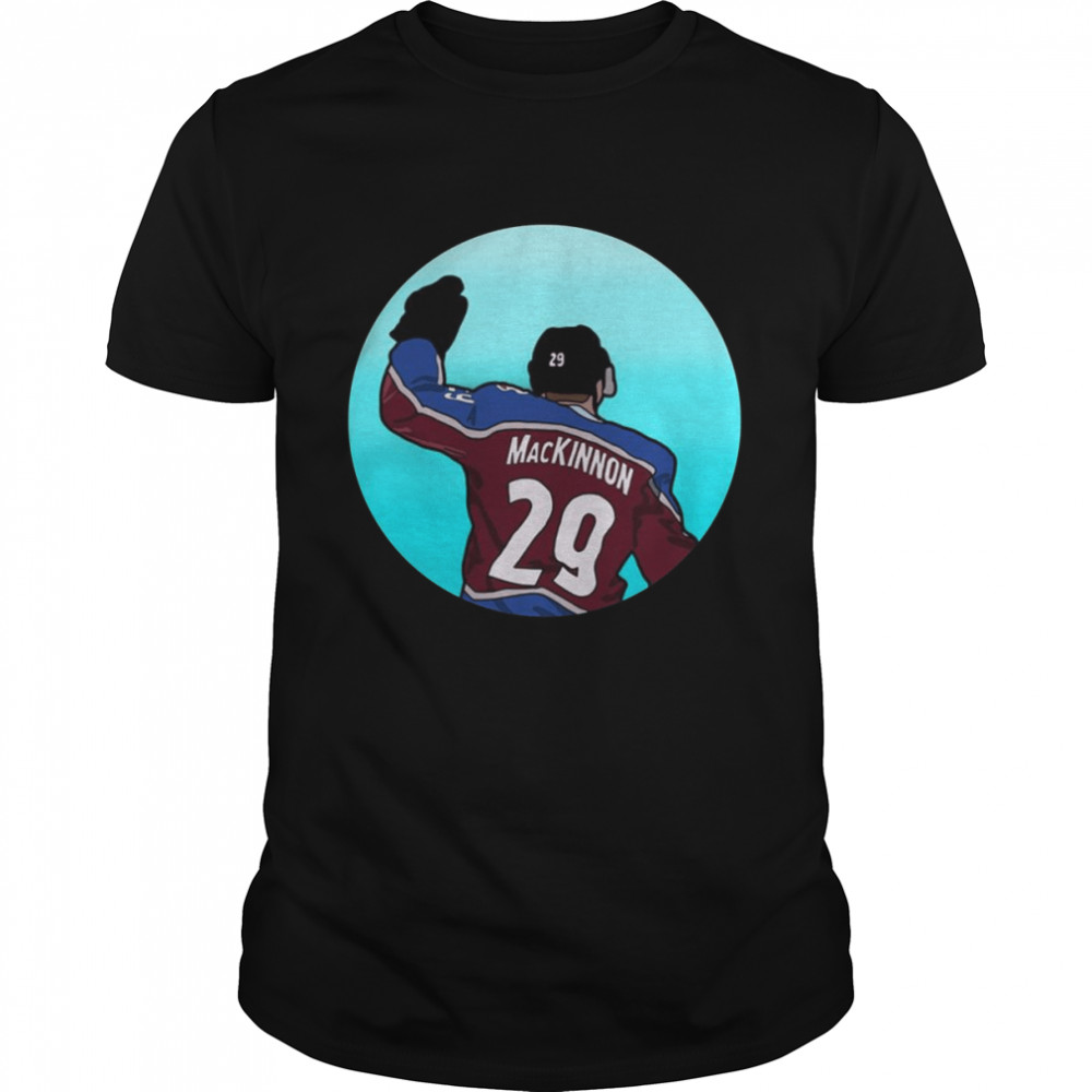 Nathan Mackinnon Animated Ice Hockey Player shirt