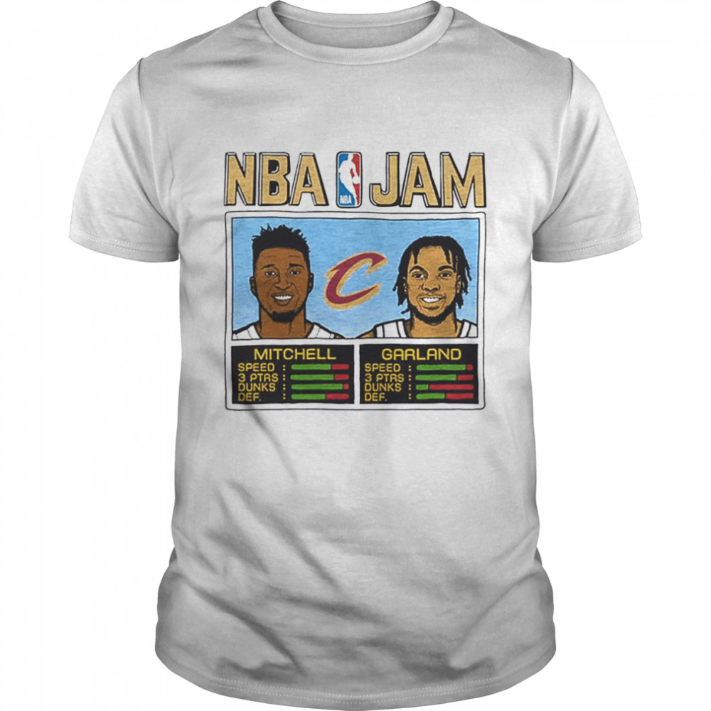 NBA Jam Cleveland Cavaliers Mitchell And Garland shirt